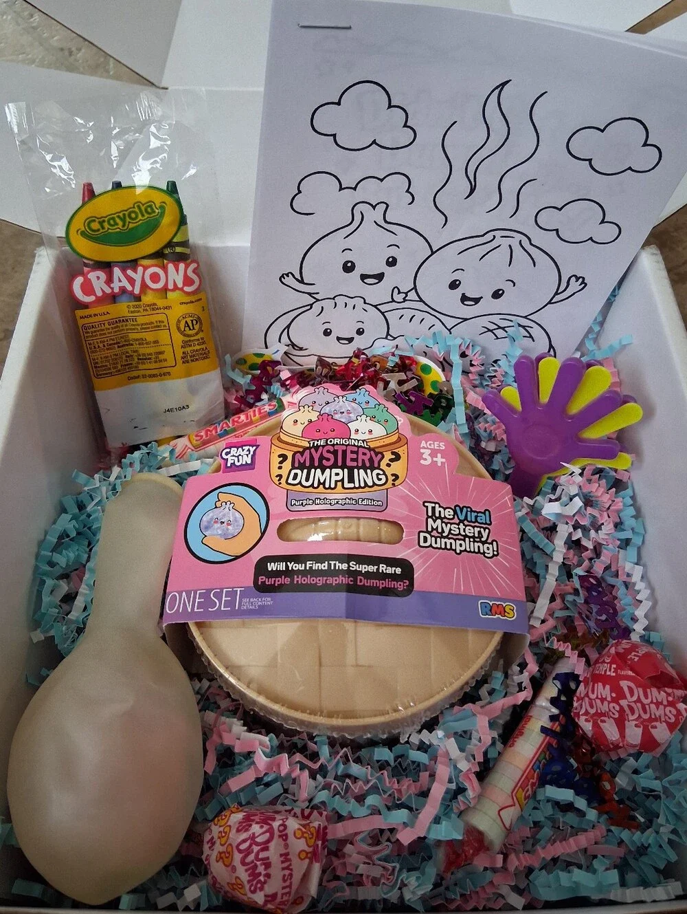 The Original Mystery Dumpling Purple Holographic Toy Pack - Pink Packaging